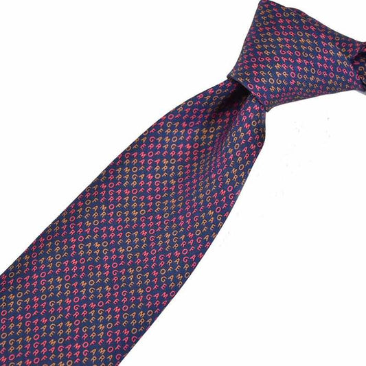 Ferragamo Tie 8cm FERRAGAMO 8808 001 Navy Men's Business Formal [SALE] 