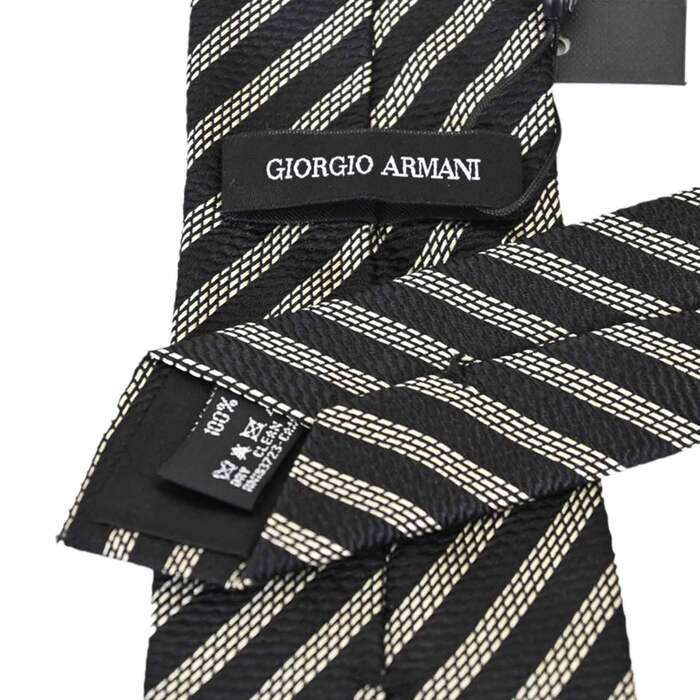 ジョルジオ アルマーニ GIORGIO ARMANI ネクタイ OA921 00020 ブラック メンズ  就職祝い 誕生日 ギフト プレゼント