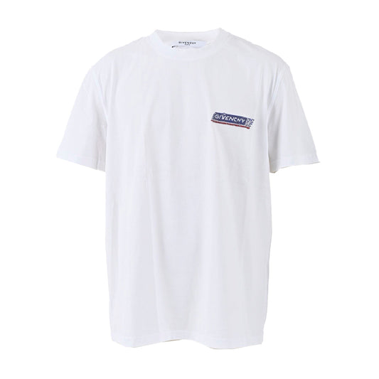 Givenchy Short Sleeve Crew Neck T-Shirt Cut and Sewn GIVENCHY BM70F23002 100 White Men's 