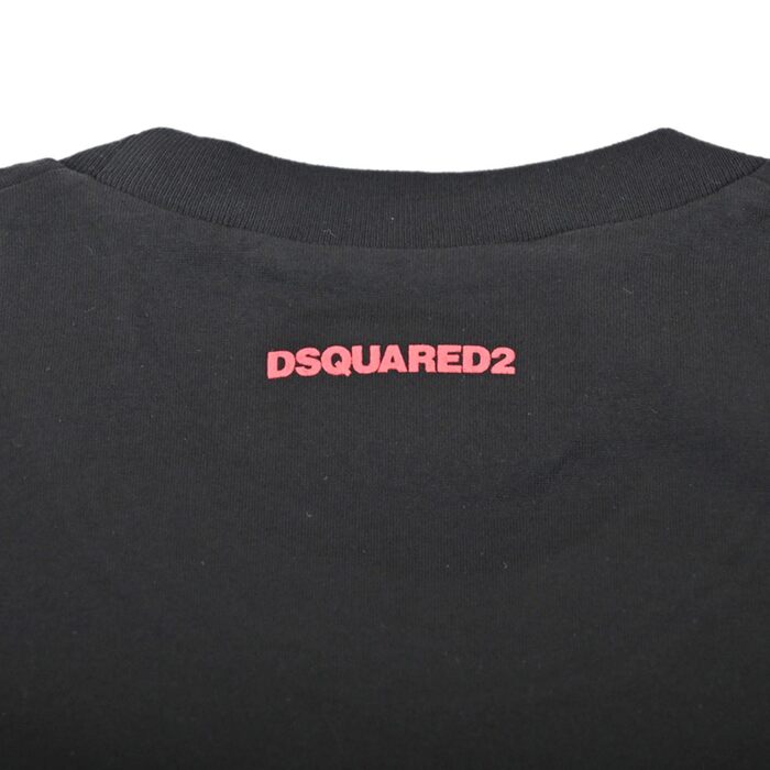 Dsquared Short Sleeve T-Shirt DSQUARED2 S74GD0568 S22427 900 Black Men's [SALE] 