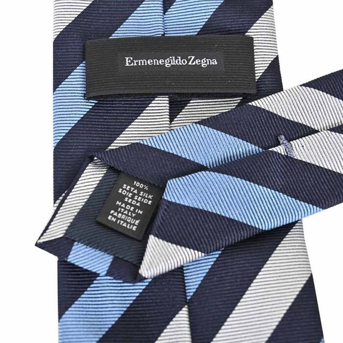 エルメネジルド ゼニア ERMENEGILDO ZEGNA ネクタイ Z8D03 1L8 F ブルー メンズ  就職祝い 誕生日 ギフト プレゼント