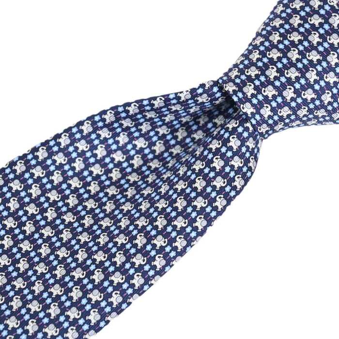 Ferragamo Necktie FERRAGAMO 350252-001 Blue Fall/Winter 2020 [SALE] 