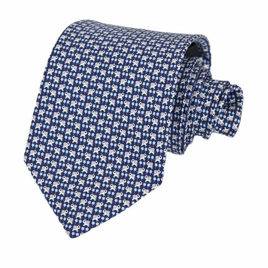 Ferragamo Necktie FERRAGAMO 350252-001 Blue Fall/Winter 2020 [SALE] 