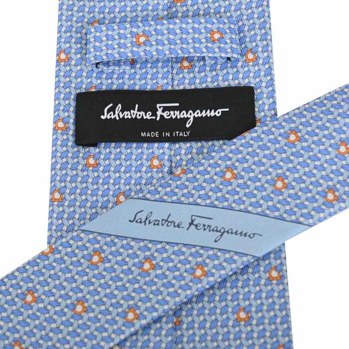 Ferragamo tie FERRAGAMO 350263-005 Blue Fall/Winter 2020 [SALE] 