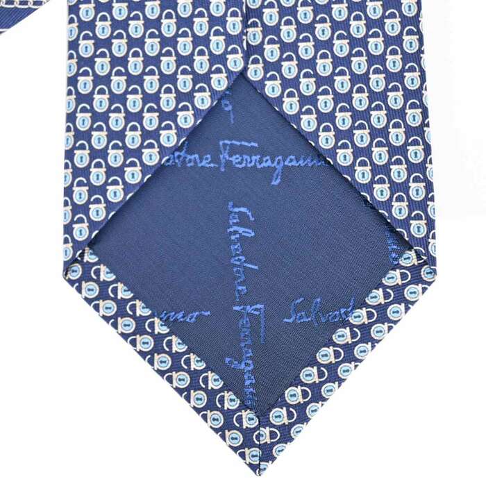 Ferragamo tie FERRAGAMO 350358-001 Navy Fall/Winter 2020 [SALE] 