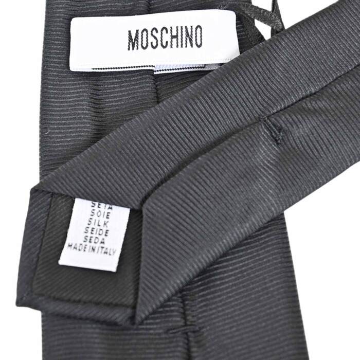 モスキーノ MOSCHINO ネクタイ M5412 55050-1 ブラック メンズ  就職祝い 誕生日 ギフト プレゼント