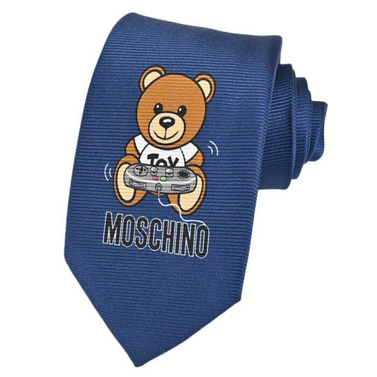 モスキーノ MOSCHINO ネクタイ M5412 55050-2 ブルー メンズ  就職祝い 誕生日 ギフト プレゼント