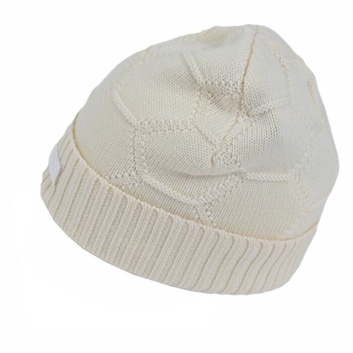 BALR. B10323 Knitted Hexagon Beanie White 