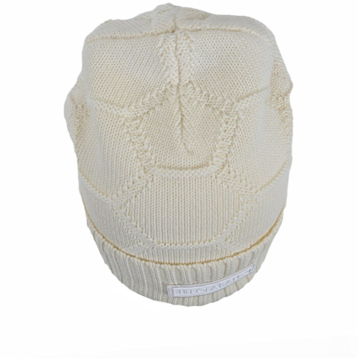 BALR. B10323 Knitted Hexagon Beanie White 