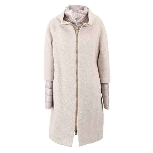 HERNO Wool Blend Coat HERNO CA0377D 33159 1985 Ivory Women's 2020-2021 Autumn/Winter 