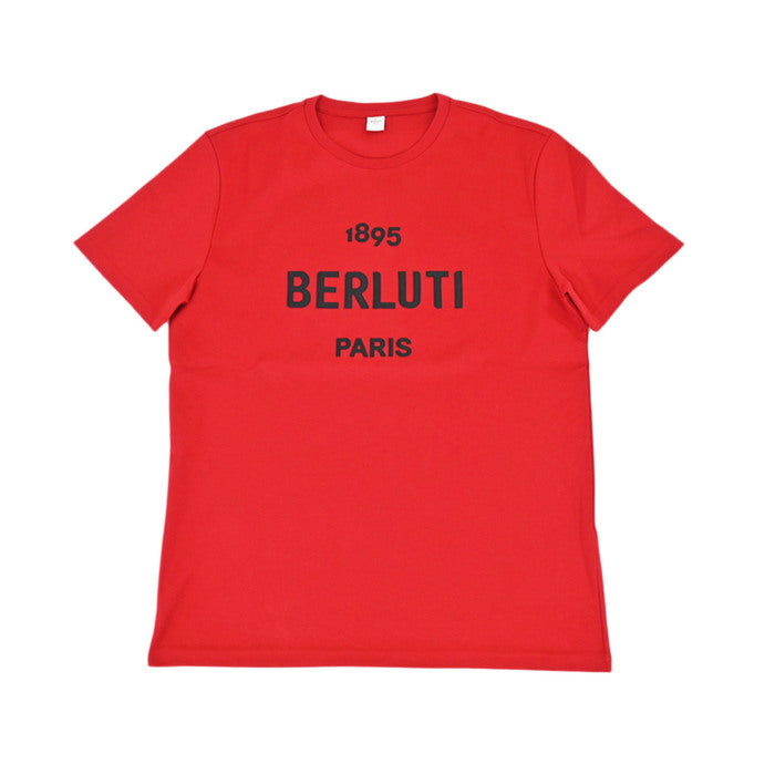 Berluti Cotton Logo T-Shirt BERLUTI JRS50 JAEK R12 Red Spring 2021 Men's