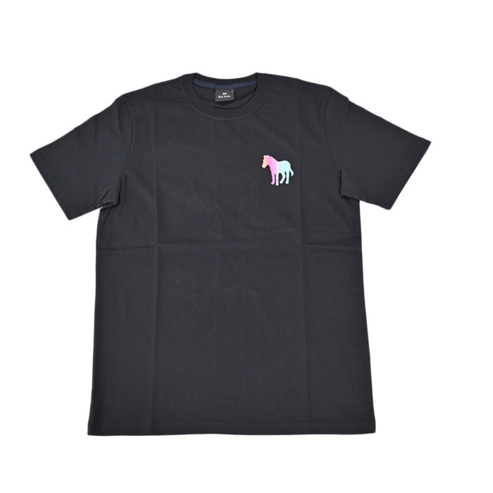 Paul Smith 短袖印花 T 卹剪裁 PAUL SMITH M2R 011R FP2610 79 黑色