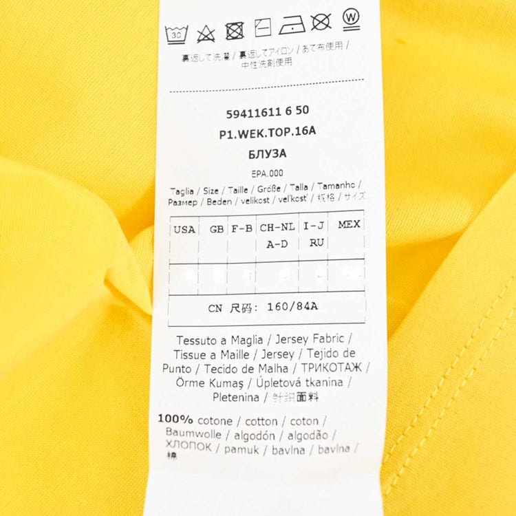 Max Mara Weekend T-shirt MAXMARA WEEKEND PALMA 59411611000 10 Yellow Spring/Summer 2021 