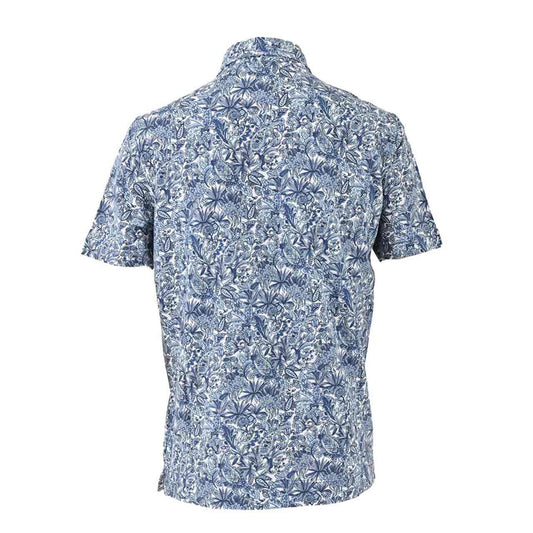 CIRCOLO Jersey Print Polo Shirt CIRCOLO 1901 CN 3092 543 Blue 