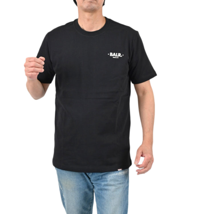 ボーラー BALR. Tシャツ B1112.1002 Minimalistic Dropped Shoulder T-Shirt B ブラック メンズ 【ラスト1点 Ｌサイズ】 プレゼント ギフト