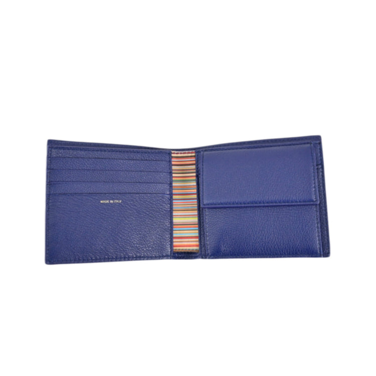 Paul Smith Multi-stripe Bi-fold Wallet with Coin Purse PAUL SMITH M1A 4833 FMULTR 46 Blue 