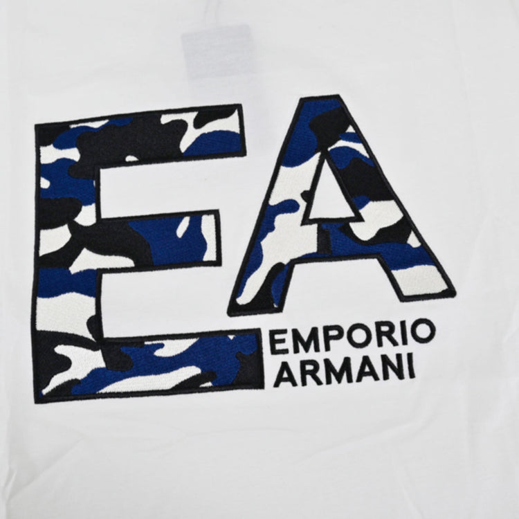 エンポリオ アルマーニ EMPORIO ARMANI Tシャツ 3K1TM5 1JDXZ0101 0101 ホワイト メンズ 【ラスト1点 Mサイズ】 プレゼント ギフト