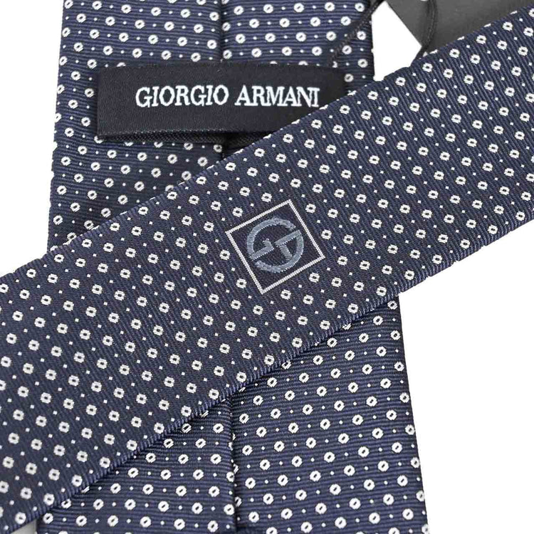 喬治·阿瑪尼領帶 GIORGIO ARMANI 1A924 02836 海軍藍