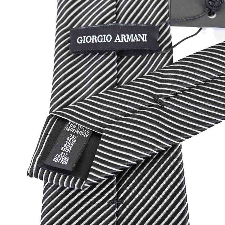 ジョルジオ アルマーニ GIORGIO ARMANI ネクタイ 1A920 00120 ブラック メンズ  就職祝い 誕生日 ギフト プレゼント