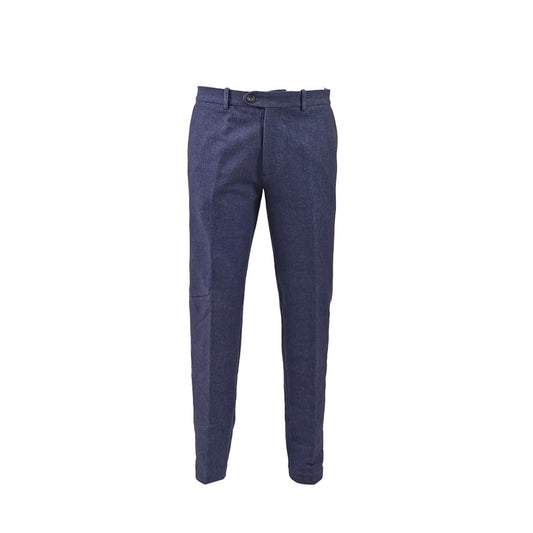 CIRCOLO 1901 褲子 CN3210 PANTALONE CHINO FELPA“S.PRINT”海軍藍 2021AW 