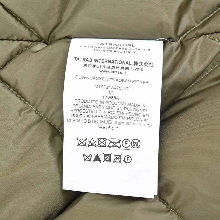 TATRAS Down Jacket MTAT21A4754-D LEGOM 35 Khaki 2021AW 