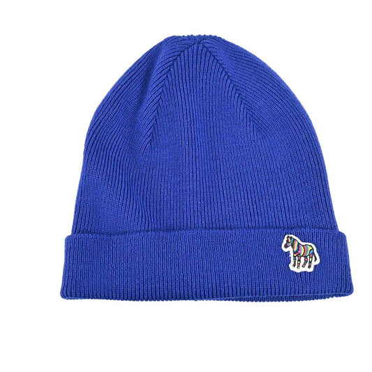 Paul Smith Cap M2A 582E AV250 ZEBRA BEANIE 45 Blue 2021AW 