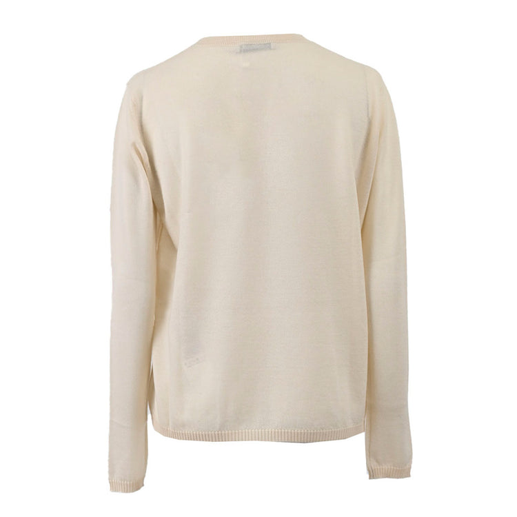 Max Mara Cashmere Crew Neck Sweater MARMO 136613196 008 Cream 2021AW Women's 