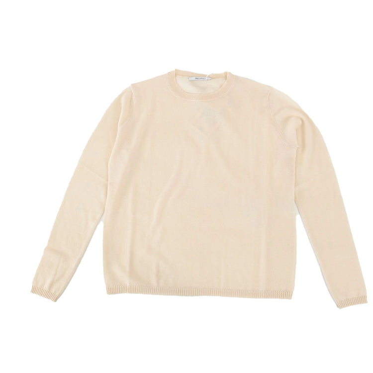 Max Mara Cashmere Crew Neck Sweater MARMO 136613196 008 Cream 2021AW Women's 