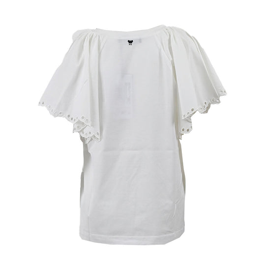 Max Mara Weekend Crew Neck Short Sleeve T-Shirt OSSOLA 594111216 1 White 2022 Spring/Summer New Arrivals Women's 