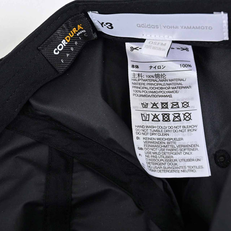 ワイスリー Y-3 キャップ Y-3 CORDURA CAP HD3329 ブラック 2022年春夏新作 メンズ レディース