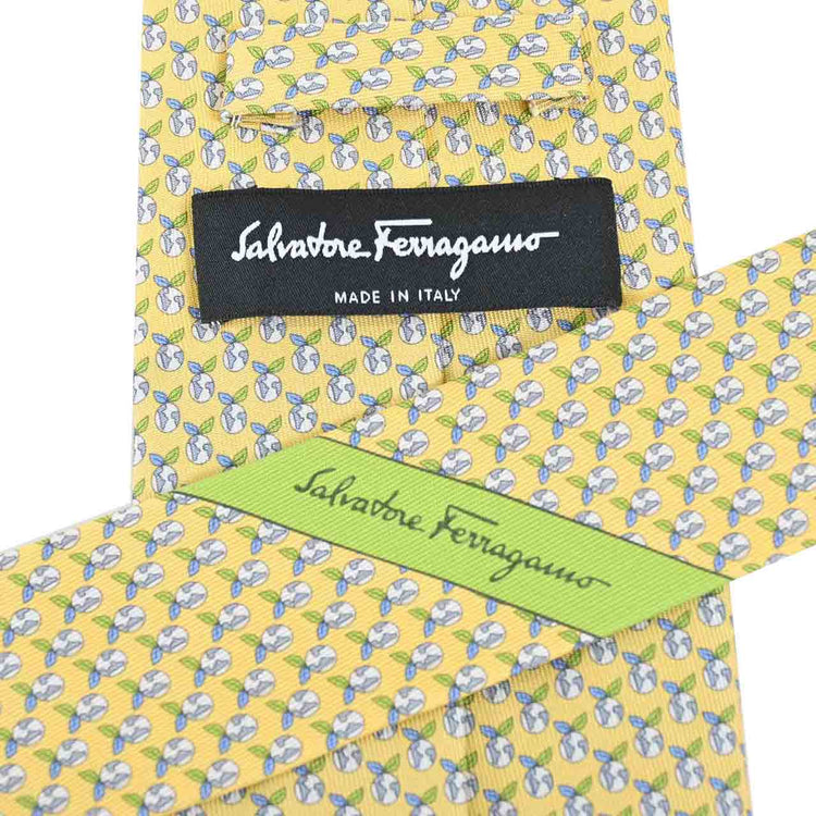 Salvatore Ferragamo Salvatore Ferragamo 領帶 350359 006 黃色 2022 春夏新款男士