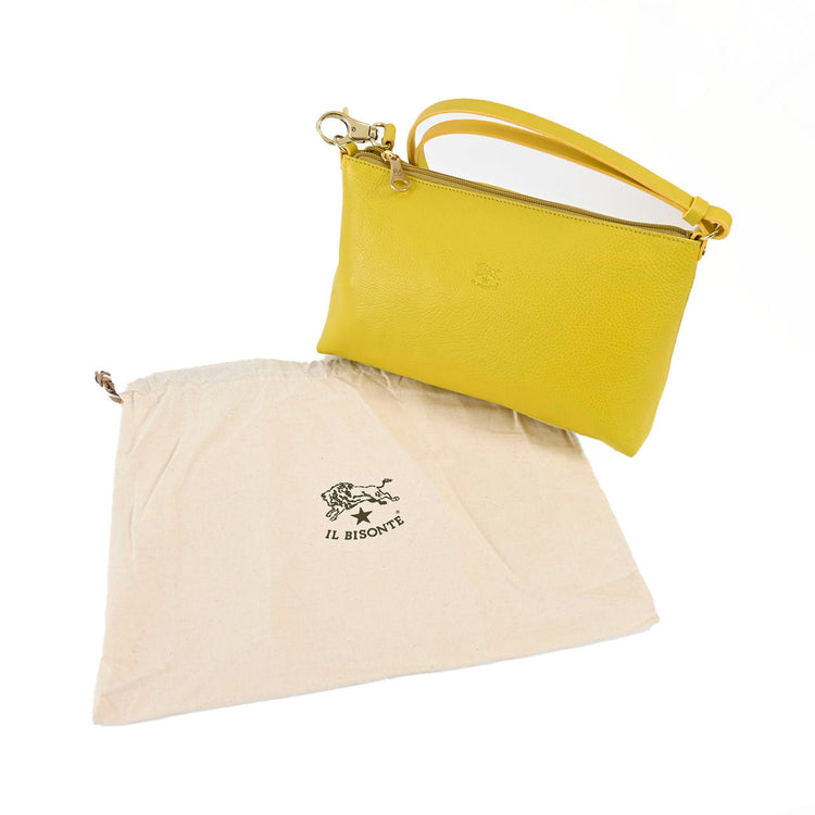 IL BISONTE Shoulder Bag BSH092 A2941 GR326B OLIVA CHIARO - new Yellow 2022SS Women's [SALE] 