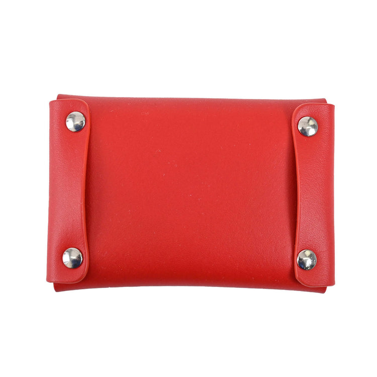 IL BISONTE Business Card Holder SCC100 RE184C Castagno Rosa Red 2022 Spring/Summer New Arrivals Women's [SALE] 