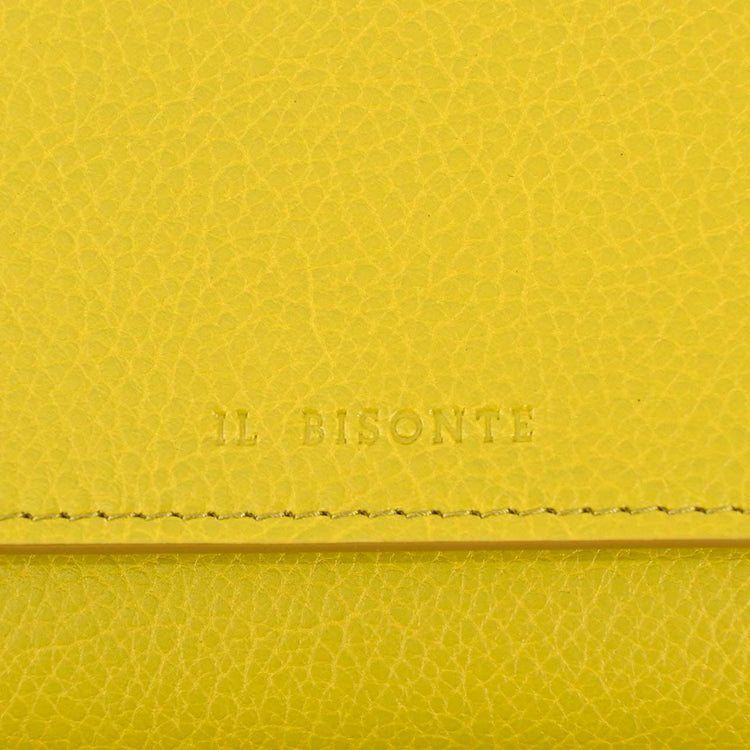 IL BISONTE Pochette SCW087 GR289H Oliva Chiaro Yellow 2022SS Women's 