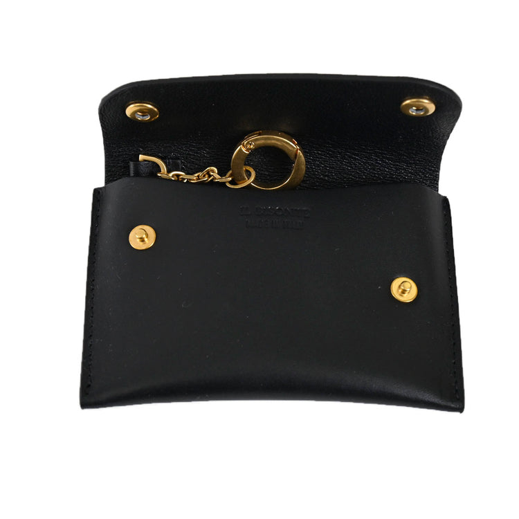 IL BISONTE Coin Case SCC099 BK255H Nero Black 2022 Spring/Summer New Arrivals for Men and Women [SALE] 