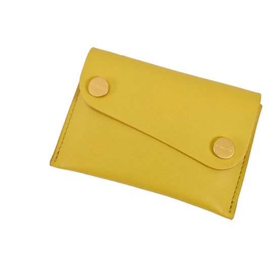 IL BISONTE Coin Case SCC099 GR274H Oliva Chiaro Yellow 2022 Spring/Summer New Arrivals for Men and Women [SALE] 