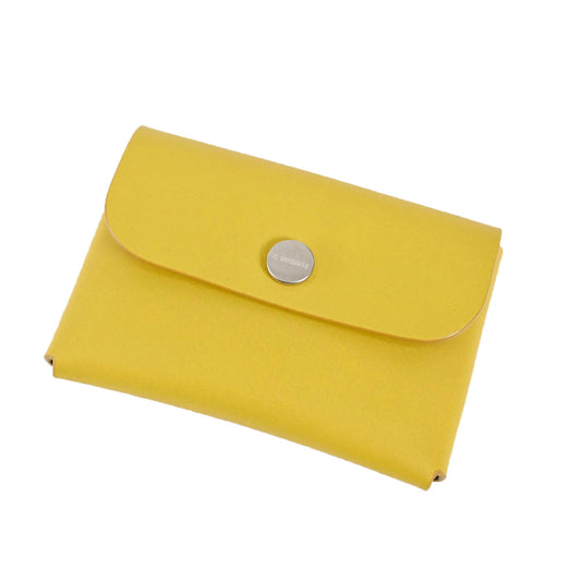 IL BISONTE Business Card Holder SCC100 GR274H Oliva Chiaro Yellow 2022 Spring/Summer New Arrivals for Men and Women [SALE] 