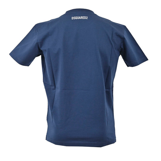 ディースクエアード DSQUARED2 クルーネック半袖Ｔシャツ S71GD1070 S23009 478 ネイビー メンズ プレゼント ギフト 【ラスト1点 XLサイズ】