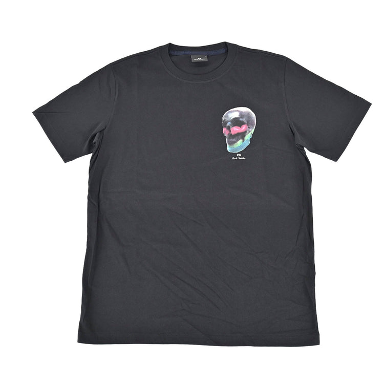 ピーエス　ポール・スミス PS Paul Smith Tシャツ REG FIT TSHIRT SKULL M2R 011R HP3268 79 ブラック 2022SS メンズ 【SALE】