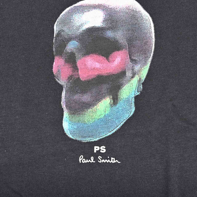 ピーエス　ポール・スミス PS Paul Smith Tシャツ REG FIT TSHIRT SKULL M2R 011R HP3268 79 ブラック 2022SS メンズ 【SALE】