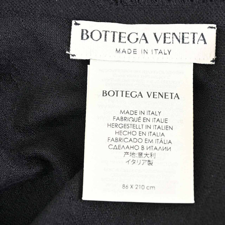 BOTTEGA VENETA Cashmere Stole 608158 3V205 1000 Black 2022SS Women's 