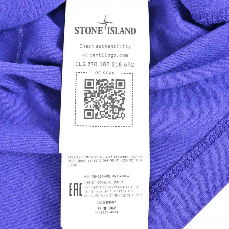 ストーン アイランド STONE ISLAND Tシャツ 76152NS97 V0022 ネイビー メンズ 【ラスト1点 XLサイズ】 プレゼント ギフト