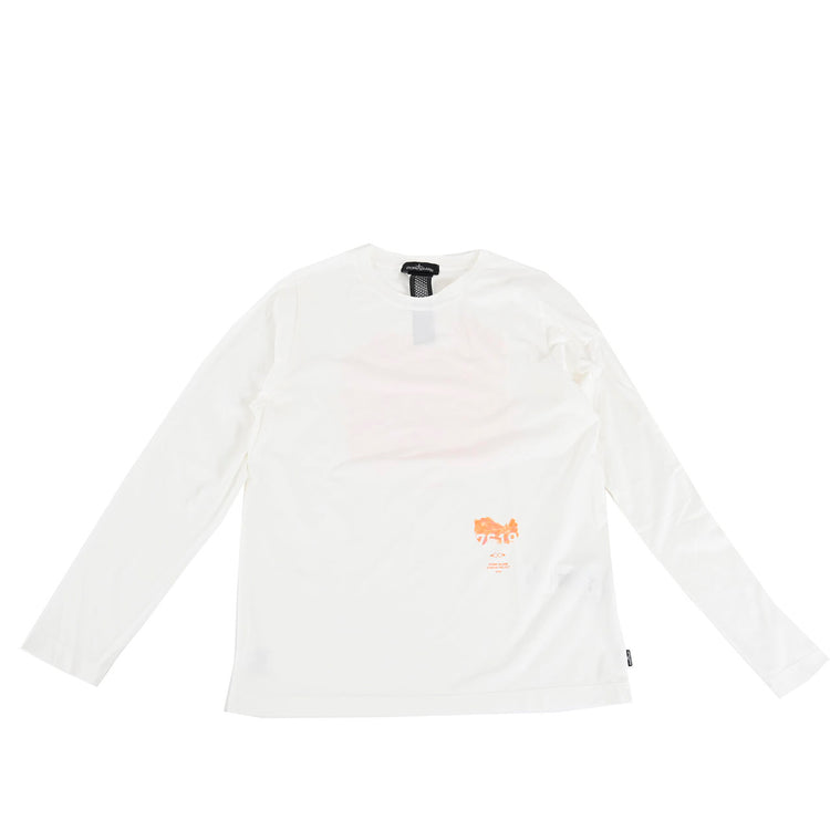 STONE ISLAND Crew Neck Long Sleeve T-Shirt SHADOW PROJECT 76192021B V0099 White 2022SS Men's [SALE] 