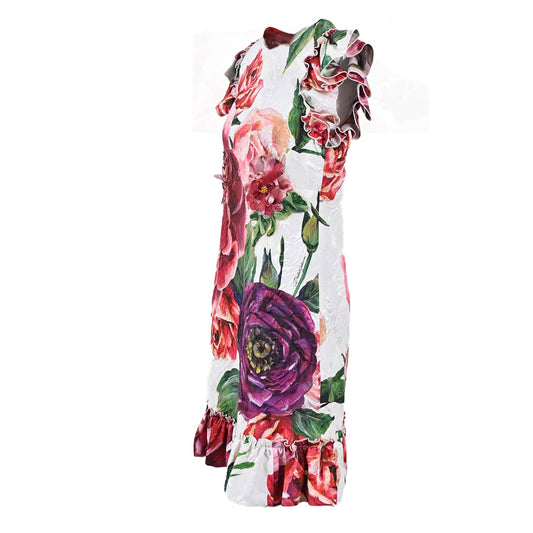 Dolce &amp; Gabbana DOLCE&amp;GABBANA Sleeveless Dress F69W2ZGDJ191 HAR40 Multi Women's 