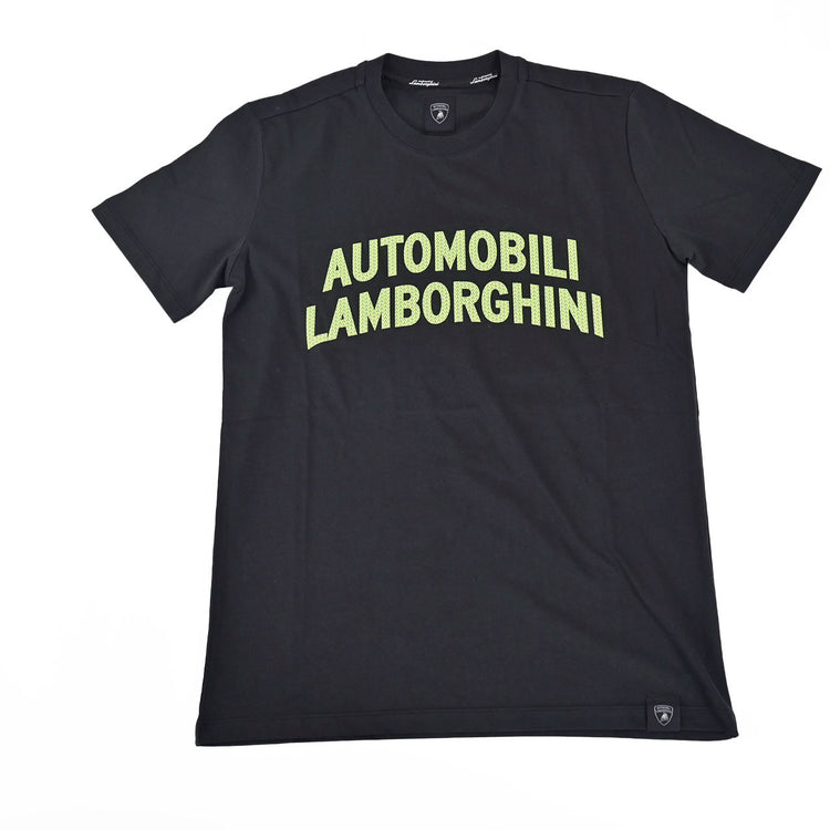 ランボルギーニ LAMBORGHINI クルーネック半袖Ｔシャツ 72XBH008 CJ513 899 ブラック メンズ プレゼント ギフト