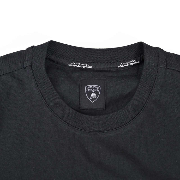 ランボルギーニ LAMBORGHINI クルーネック半袖Ｔシャツ 72XBH008 CJ513 899 ブラック メンズ プレゼント ギフト