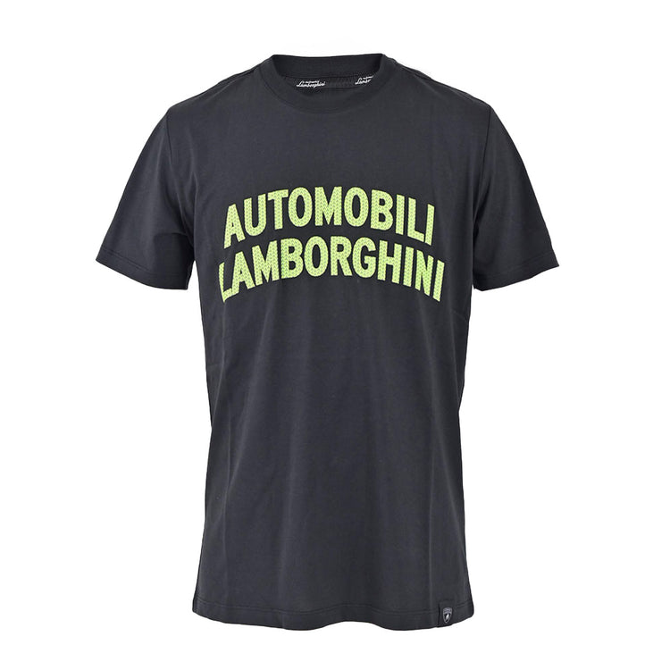 ランボルギーニ LAMBORGHINI クルーネック半袖Ｔシャツ 72XBH008 CJ513 899 ブラック メンズ プレゼント ギフト