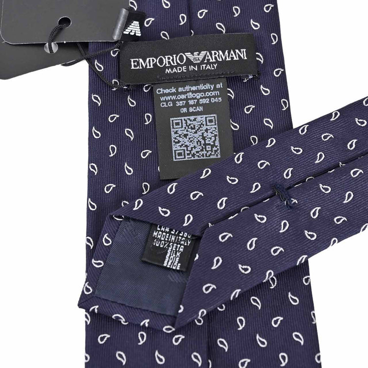 EMPORIO ARMANI Necktie PH004 00036 Navy 2022AW Men's 