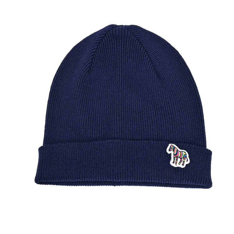 PS Paul Smith Cap MEN BEANIE ZEBRA M2A582EAV250 47 Navy 2022AW Men's 