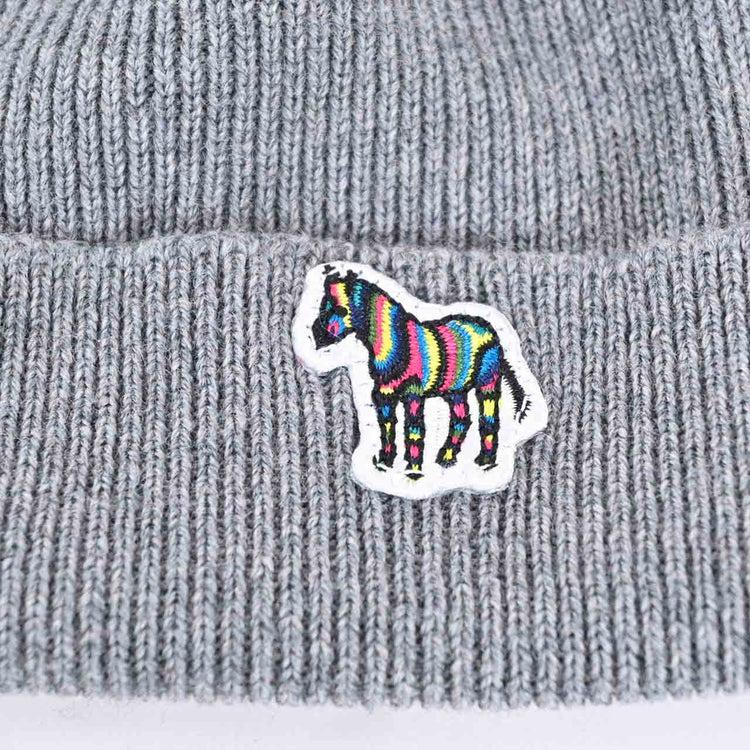 PS Paul Smith 帽子 MEN BEANIE ZEBRA M2A582EAV250 76 灰色 2022AW 男式